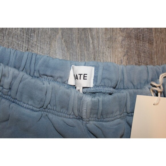 Mate The Label Organic Fleece Relaxed Pocket Jogger Sweatpants LIGHT BLUE XS NWT - Picture 5 of 5